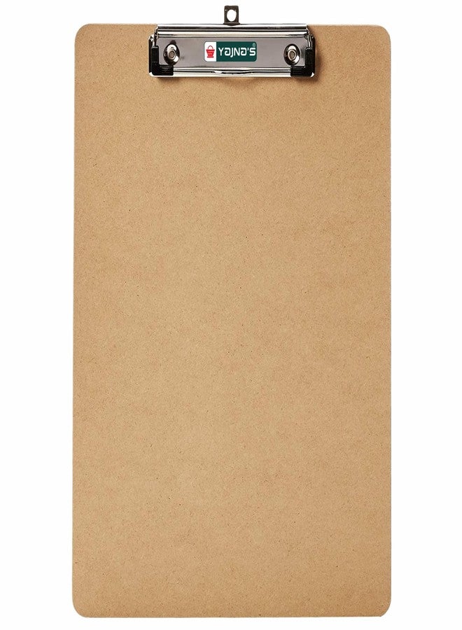 YAJNAS Wooden Exam Board Exam Pad Size - 24 cm x 34.5 cm Hardboard Wooden Clipboard, Exam pad for Kids, Girls, Boys, Students and Artists (Brown) - Image 1