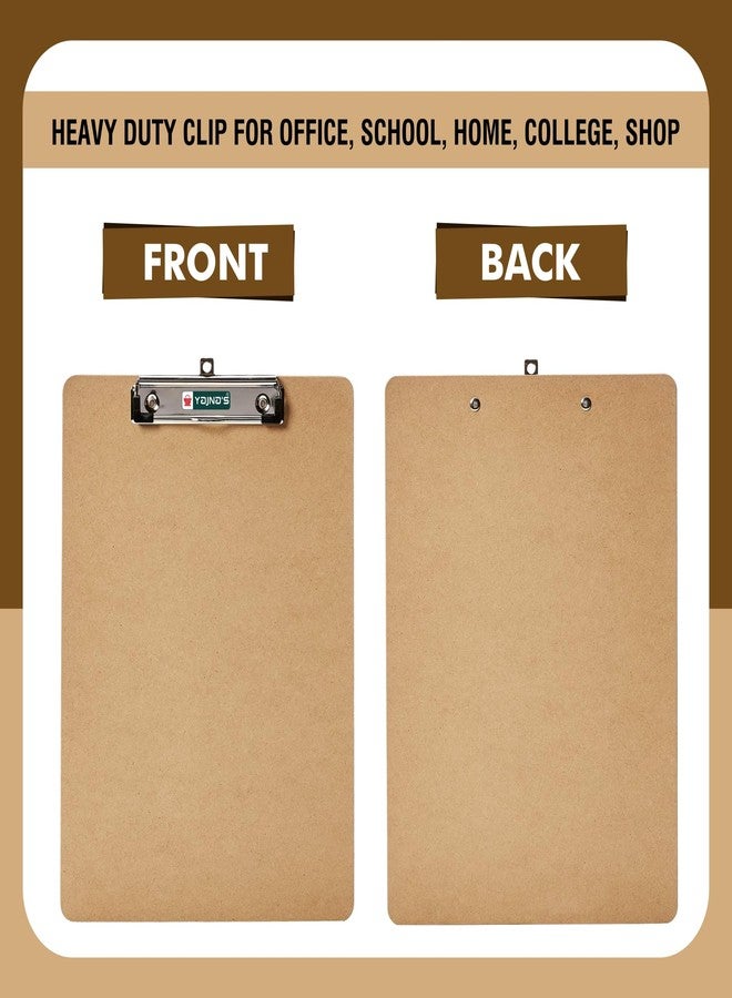 YAJNAS Wooden Exam Board Exam Pad Size - 24 cm x 34.5 cm Hardboard Wooden Clipboard, Exam pad for Kids, Girls, Boys, Students and Artists (Brown) - Image 3