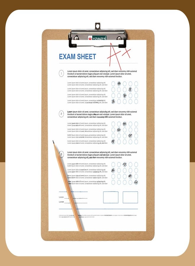 YAJNAS Wooden Exam Board Exam Pad Size - 24 cm x 34.5 cm Hardboard Wooden Clipboard, Exam pad for Kids, Girls, Boys, Students and Artists (Brown) - Image 5
