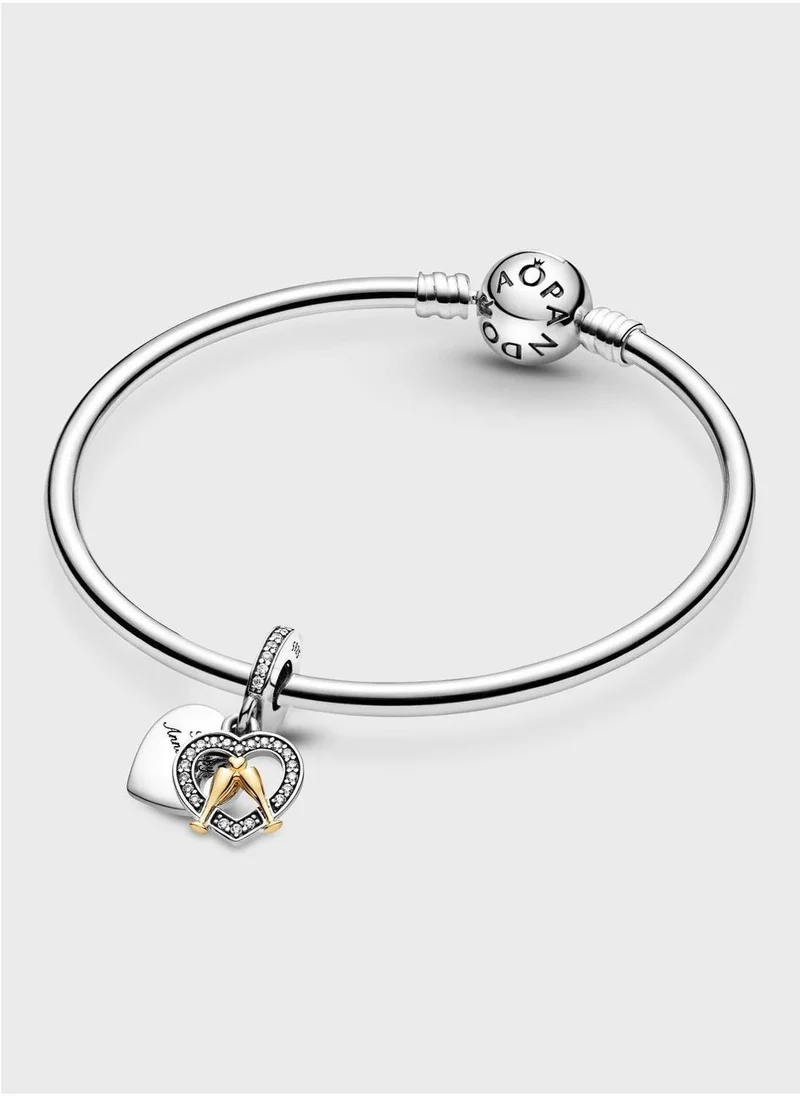 PANDORA Two-Tone Happy Anniversary Dangle Charm