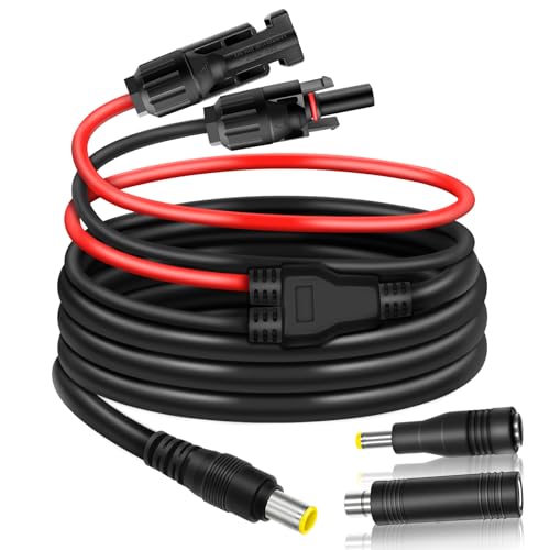 COMeap 6FT Solar Connector to DC 8mm Adapter Cable for Jackery Explorer 3000 2000 1500 1000 880 550 500 300 290 240 160 GZ Yeti BLUETTI Portable Power Station, Solar Generator, Solar Panel - Image 1