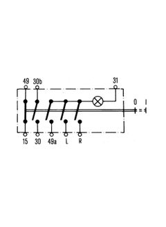 HELLA HELLA NP HAZARD FLASHER SWITCH 12V  - Image 3