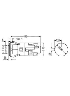 HELLA HELLA NP HAZARD FLASHER SWITCH 12V  - Image 2