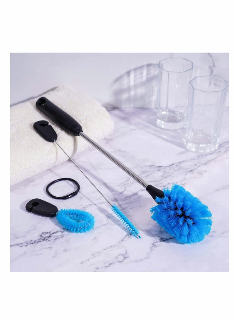 Y&D 3-in-1 Stainless Steel Water Bottle Brush Set, Long Handle Scrubbing Brush, Built for Cleaning Narrow Neck Bottles, Sport Baby Coffee Mugs, Tumblers  - Image 5