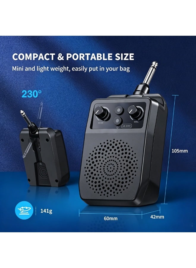 JOYO Mini Electric Guitar Amp 5W, Portable Bluetooth Guitar Amplifier with Built-in Effects - Image 4