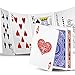 INTEGEAR Playing Cards 2 Decks Waterproof Plastic Poker Cards for Texas Holdem Poker Go Fish and More Card Games Standard Index 25 x 35 - Image 4