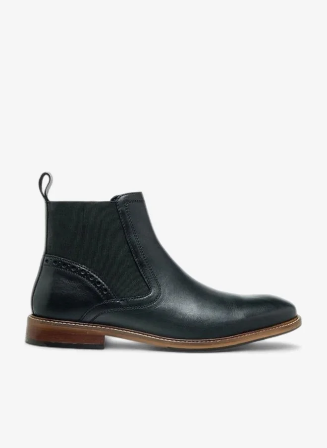 DUCHINI Men Leather Chelsea Boots