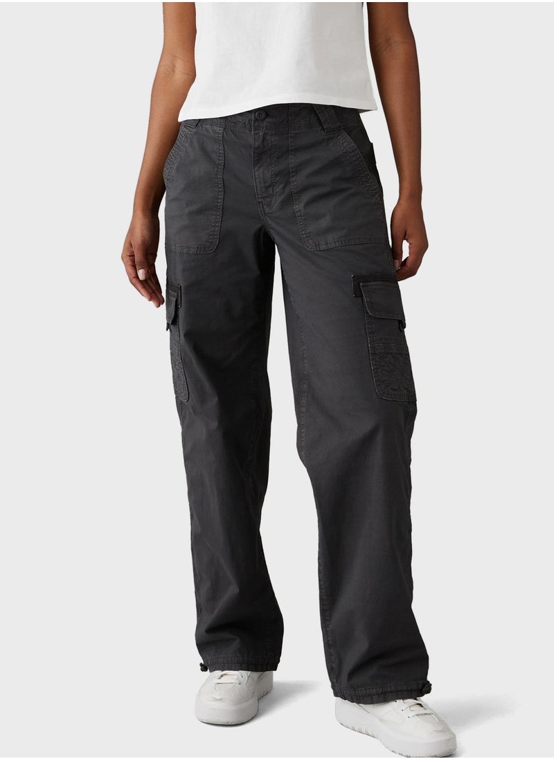 American Eagle - High Waist Baggy Cargo Joggers - Image 1