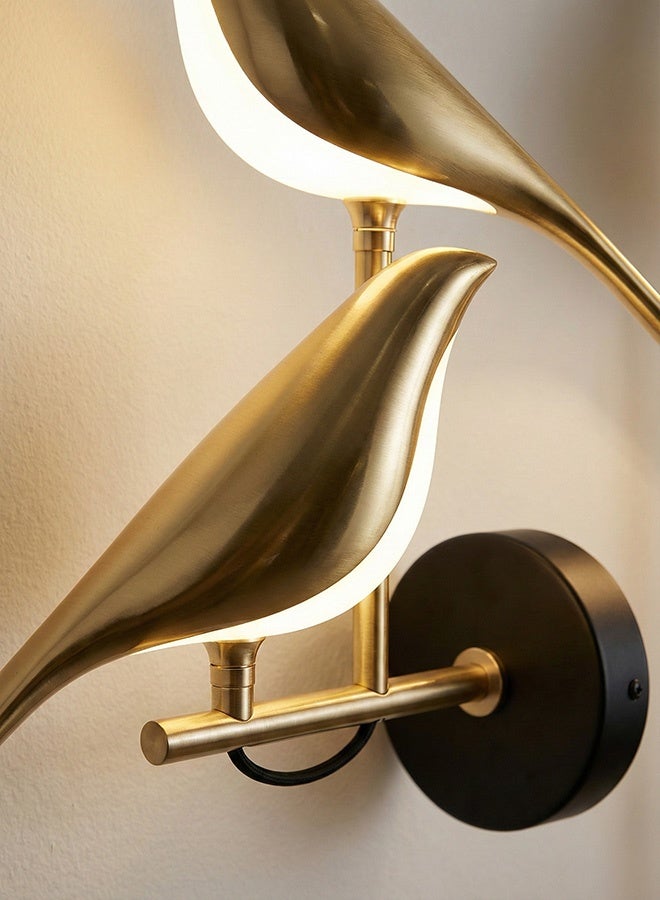 SPOLUX Modern Lighting, Wall lamp , Light, Dove shape, Suitable for bedroom and living room, dove shape, Gold, 40x35x12 - Image 3