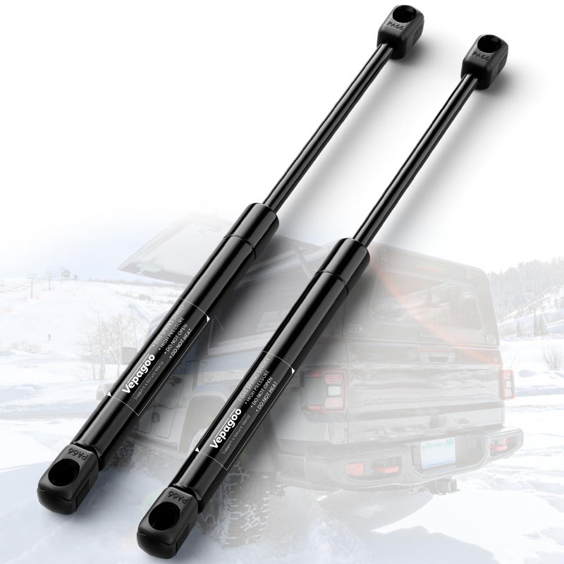 Vepagoo SX140P15 14 inch 15Lb67N Gas Struts Shocks Lift Support for Leer Camper Shell Truck Toolbox Topper Cap Canopy Door Snugtop Struts Replacement Parts 2pcs 1 Pair