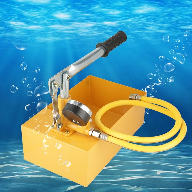 Focket Water Pump 25MPa 2090g Manual Durable Hydraulic Yellow Aluminum Pipeline Tester Tool for Pressure Vessels Pipes etc - Image 3