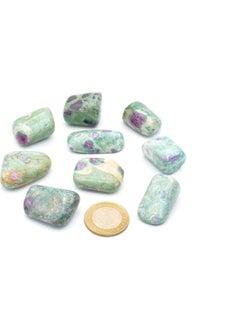 Murty99 Genuine Drum Natural Ruby Zoisite Anyolite Stone Rock Piece 1st quality  - Image 2