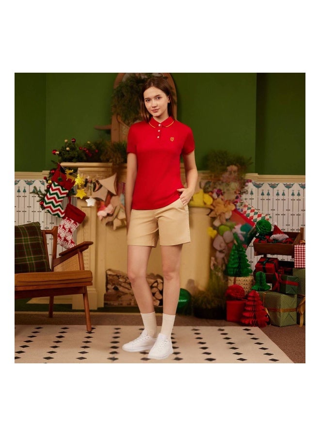 جيوردانو بولو نسائي أحمر بقصة ضيقة - Image 4