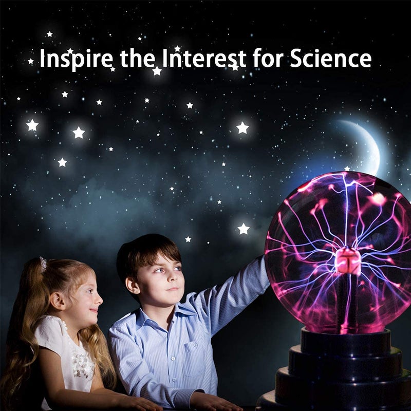 Stemclas Plasma Ball/Light/Lamp, Static Electricity Globe Electric Lightning Ball, Touch Sensitive, USB Powered, Amazing Gift for Parties, Birthday and Holiday, 3 Inch, for Age Over 14 Years Old - Image 3