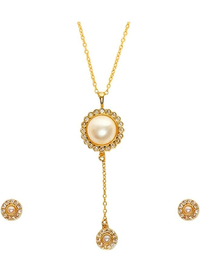 VOYLLA Brass Necklace Set with No Gemstone - Image 1