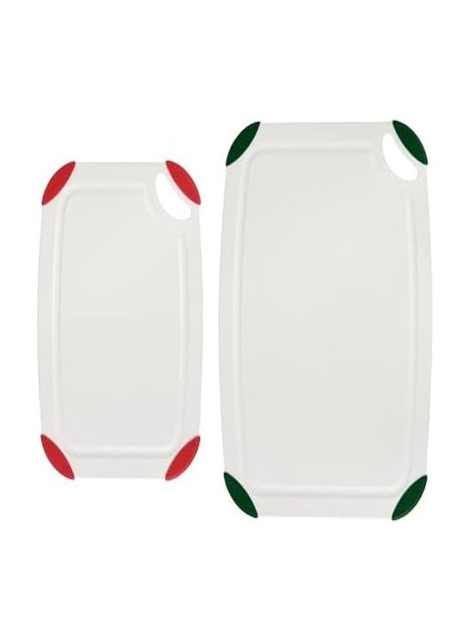 فاربرواير طقم ألواح تقطيع فاربروير مصنوع من مادة البولي إيثيلين تيريفثالات المعاد تدويرها (RPET) بحواف مانعة للانزلاق، متين وآمن للغسل في غسالة الأطباق، قطعتان - Image 1