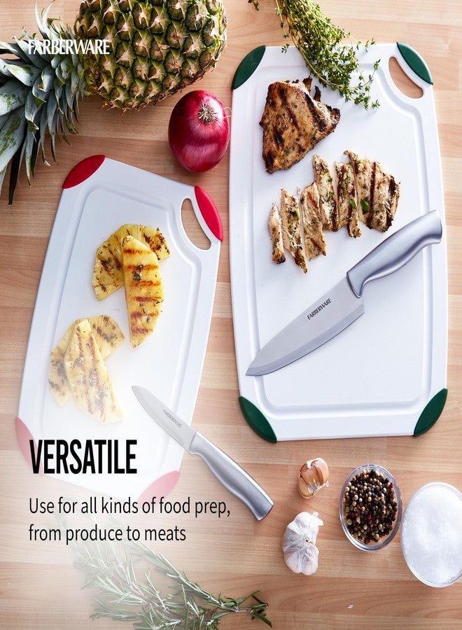 فاربرواير طقم ألواح تقطيع فاربروير مصنوع من مادة البولي إيثيلين تيريفثالات المعاد تدويرها (RPET) بحواف مانعة للانزلاق، متين وآمن للغسل في غسالة الأطباق، قطعتان - Image 5