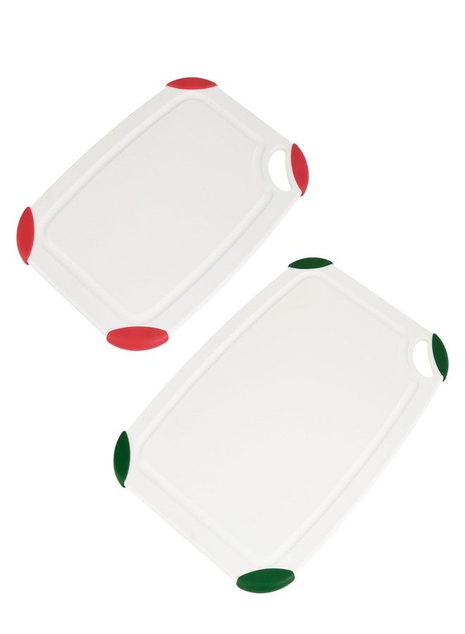 فاربرواير طقم ألواح تقطيع فاربروير مصنوع من مادة البولي إيثيلين تيريفثالات المعاد تدويرها (RPET) بحواف مانعة للانزلاق، متين وآمن للغسل في غسالة الأطباق، قطعتان - Image 2