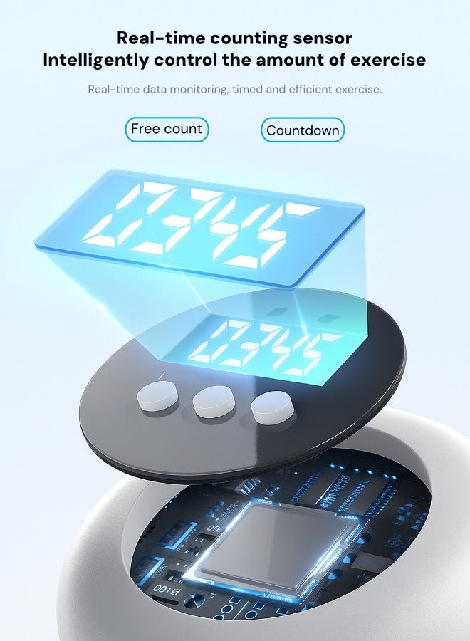 لوح تدريب متعدد الوظائف مع مقابض تمارين الضغط وعجلة البطن وأحزمة مقاومة – معدات تمارين منزلية لكامل الجسم – أسود ورمادي - Image 5