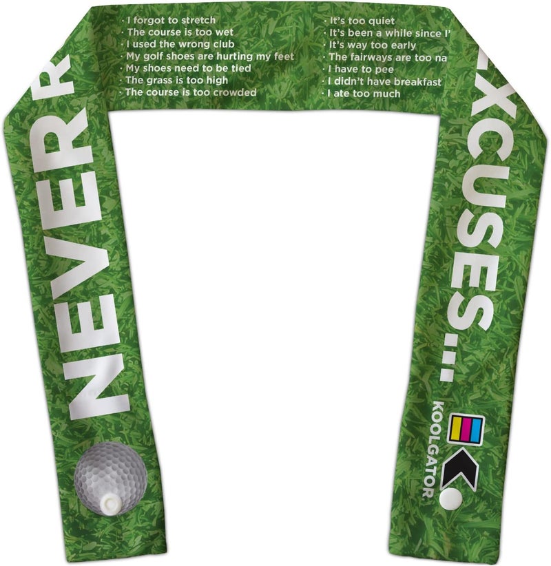 KOOLGATOR Evaporative Cooling Neck Wrap – Reusable Neck Cooler with Long Lasting Relief During Hot Weather Activities, Sports, & Outdoor Work, Golf Excuses, 1 Pack - Image 2