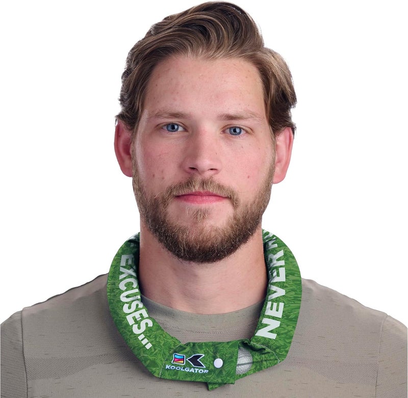 KOOLGATOR Evaporative Cooling Neck Wrap – Reusable Neck Cooler with Long Lasting Relief During Hot Weather Activities, Sports, & Outdoor Work, Golf Excuses, 1 Pack - Image 1