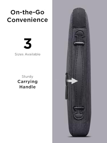 Lenovo Urban Laptop Sleeve 15.6 Inch for Laptop/ Notebook/Tablet Compatible with MacBook Air/Pro Water Resistant - Charcoal Grey - Image 4