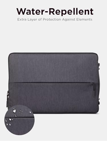 Lenovo Urban Laptop Sleeve 15.6 Inch for Laptop/ Notebook/Tablet Compatible with MacBook Air/Pro Water Resistant - Charcoal Grey - Image 2