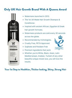 Watermans Waterman Grow Me® Shampoo + Condition Me Conditioner®, 250ml each, Item Volume 500ml  - Image 2