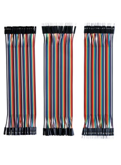 ELEGOO 120pcs Multicolored Dupont Wire Breadboard Jumper Ribbon Cables Kit Compatible With Arduino Projects  - Image 1