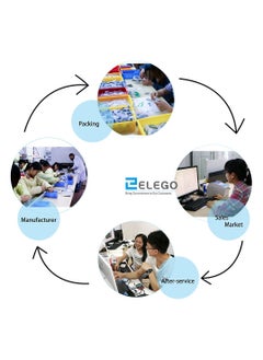 ELEGOO 120pcs Multicolored Dupont Wire Breadboard Jumper Ribbon Cables Kit Compatible With Arduino Projects  - Image 4