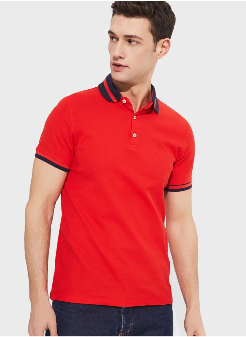 جون Essential Slim Fit Polo