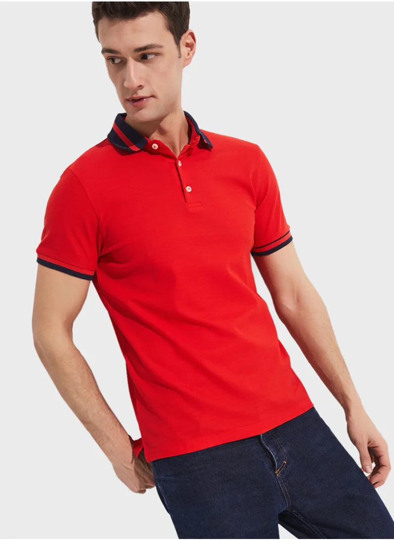 جون Essential Slim Fit Polo