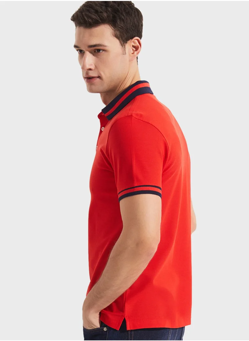 جون Essential Slim Fit Polo