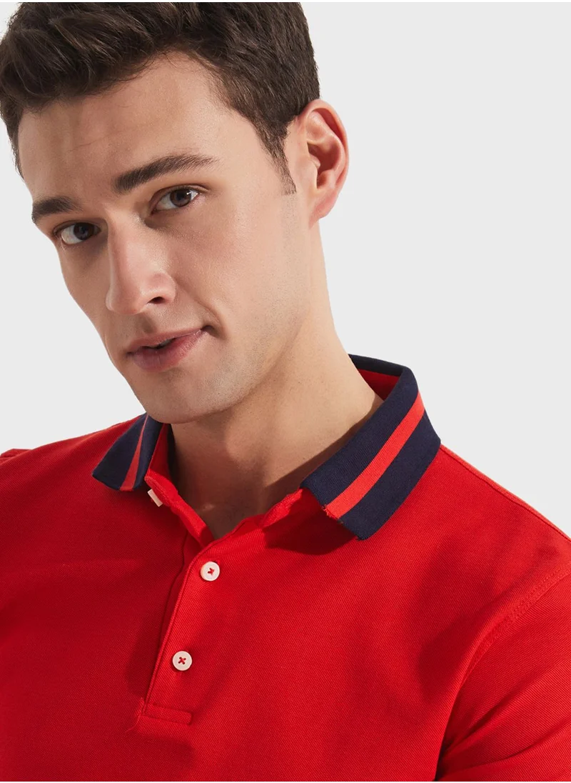 جون Essential Slim Fit Polo
