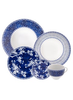 TRAMONTINA Since 1911,Made in Brazil- Umeko 20 Pieces Decorated Porcelain Dinner Set  - Image 1