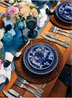 TRAMONTINA Since 1911,Made in Brazil- Umeko 20 Pieces Decorated Porcelain Dinner Set  - Image 4