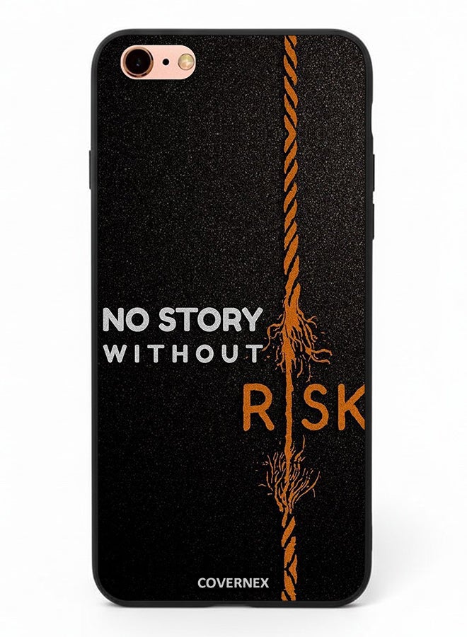 Covernex Apple iPhone 6 Plus Protective Case Cover Printed Featuring No Story Without Risk Fraying Rope - Image 2