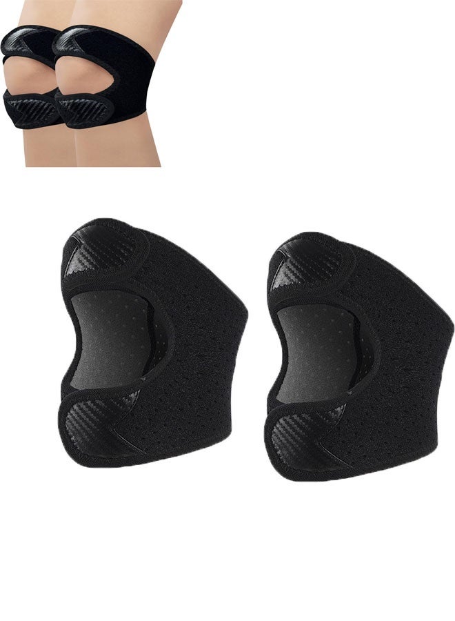 Bukela Knee Brace Support, with Dual Adjustable Compression Straps, for Patella Support, Meniscus and Ligament Protection, Made of Breathable Neoprene for Running, Basketball, and Cycling (for Men & Women) - Image 1