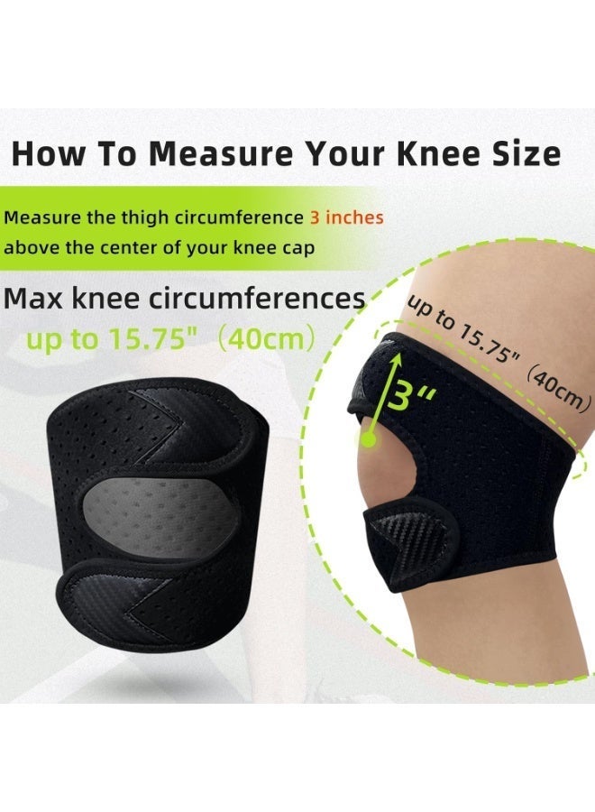 Bukela Knee Brace Support, with Dual Adjustable Compression Straps, for Patella Support, Meniscus and Ligament Protection, Made of Breathable Neoprene for Running, Basketball, and Cycling (for Men & Women) - Image 3