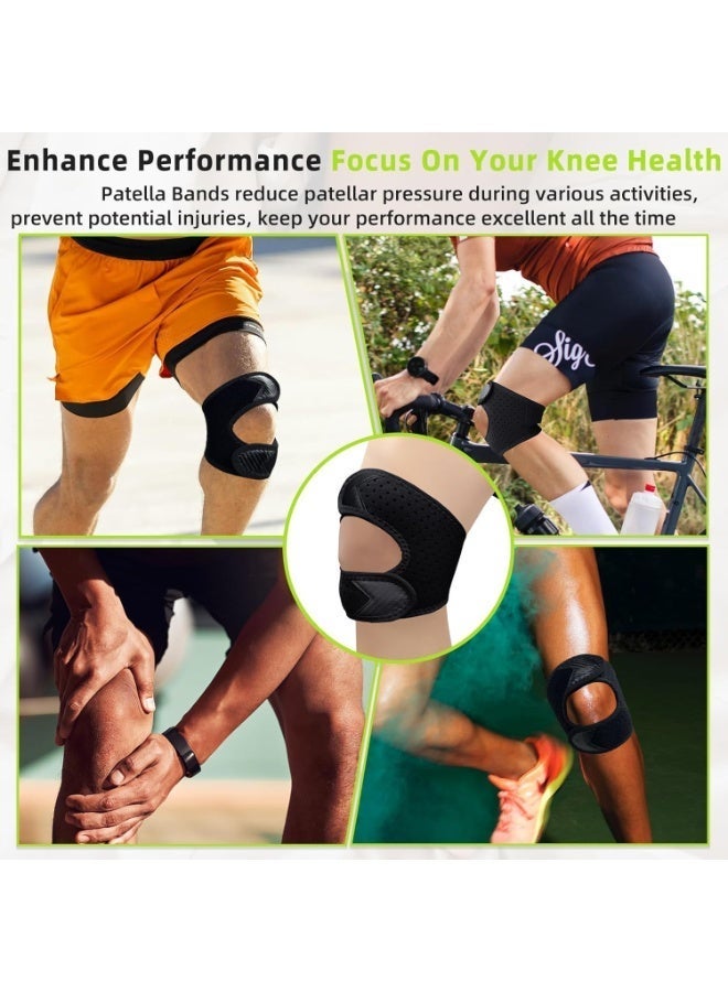 Bukela Knee Brace Support, with Dual Adjustable Compression Straps, for Patella Support, Meniscus and Ligament Protection, Made of Breathable Neoprene for Running, Basketball, and Cycling (for Men & Women) - Image 2