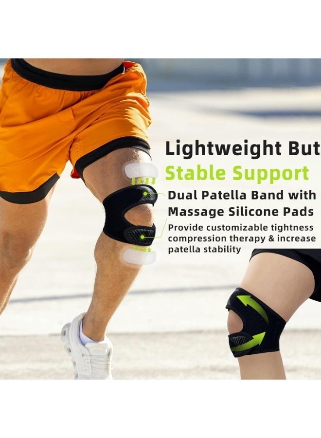 Bukela Knee Brace Support, with Dual Adjustable Compression Straps, for Patella Support, Meniscus and Ligament Protection, Made of Breathable Neoprene for Running, Basketball, and Cycling (for Men & Women) - Image 5