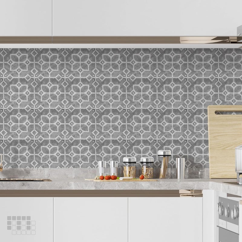 MOSAICOWALL Mosaicowall DIY Peel and Stick Self Adhesive Floor Tiles for Kitchen Living Room Matte Flooring Tile FST0116 X 6 Inches Pack of 12  - Image 5