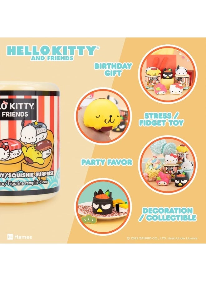 Hamee Sanrio Hello Kitty and Friends Cute Water Filled Surprise Capsule Squishy Toy [Sushi] [Birthday Gift Bag, Party Favor, Gift Basket Filler, Stress Relief Toy] â€“ 1 Pc. (Mystery â€“ Blind Capsule) - Image 2