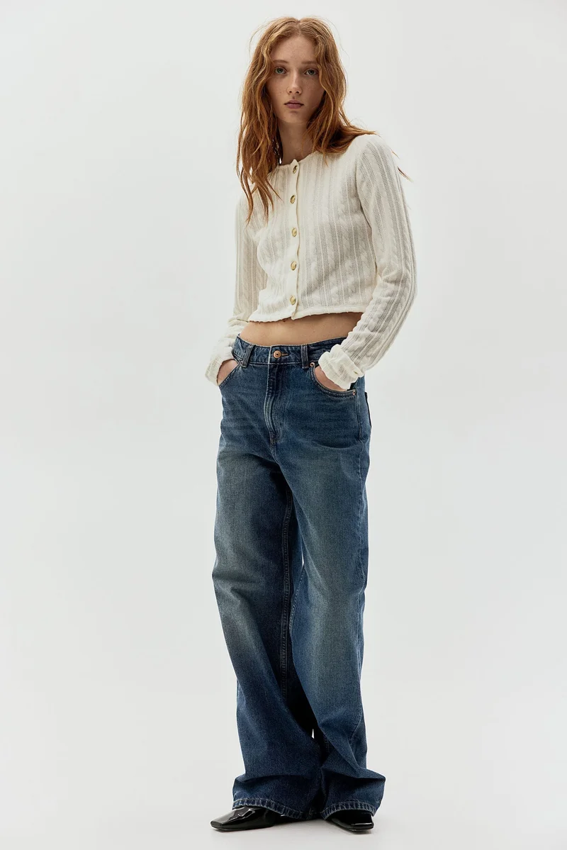 H&M Cable-knit-look cardigan