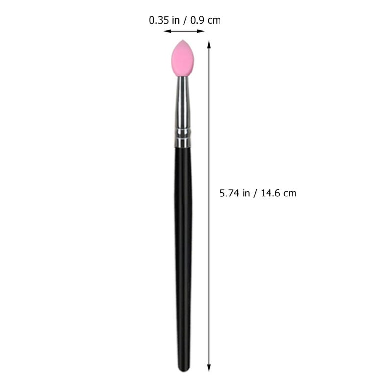 5pcs Women Makeup Brush with Handles Lightweight Face Beauty Tools for Powder Eyeshadow Contouring Portable for Travel and Daily Use - Image 2
