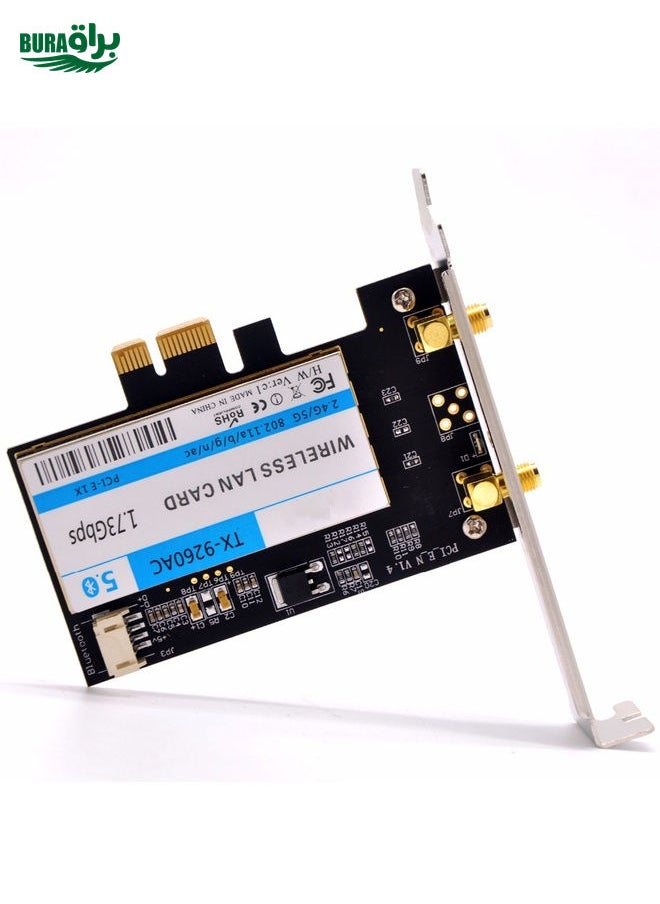 BURAQ TX-9260AC Wireless-AC Dual Band 802.11ac 1730Mbps Desktop PCI-e WiFi Adapter + Bluetooth 5.0 WLAN Network Card for Intel 9260ac  - Image 4