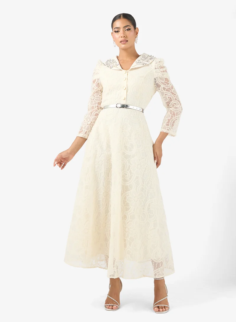 Lace A-line Dress