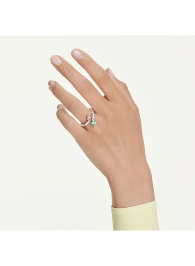 Swarovski  Open Rhodium Plated Ring (Size 55) for Women | Best Price UAE