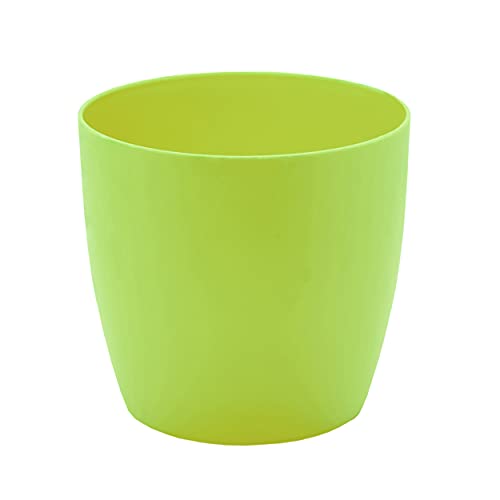 garbnoire Gardening Flower Pots - 4.4 Inch Plastic Flower Pots | Modern Decorative Indoor Outdoor Planters/Pots - Pack of (Green, 3) - Image 4