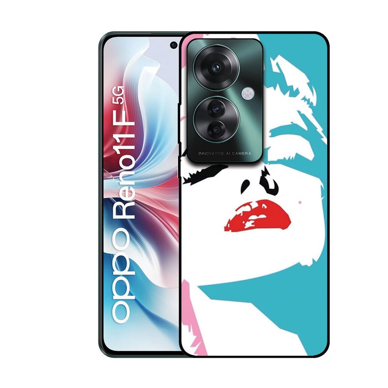 EYE CATCH Printed Protective Case Cover For Oppo Reno 11 F -  Girl Face - Image 1
